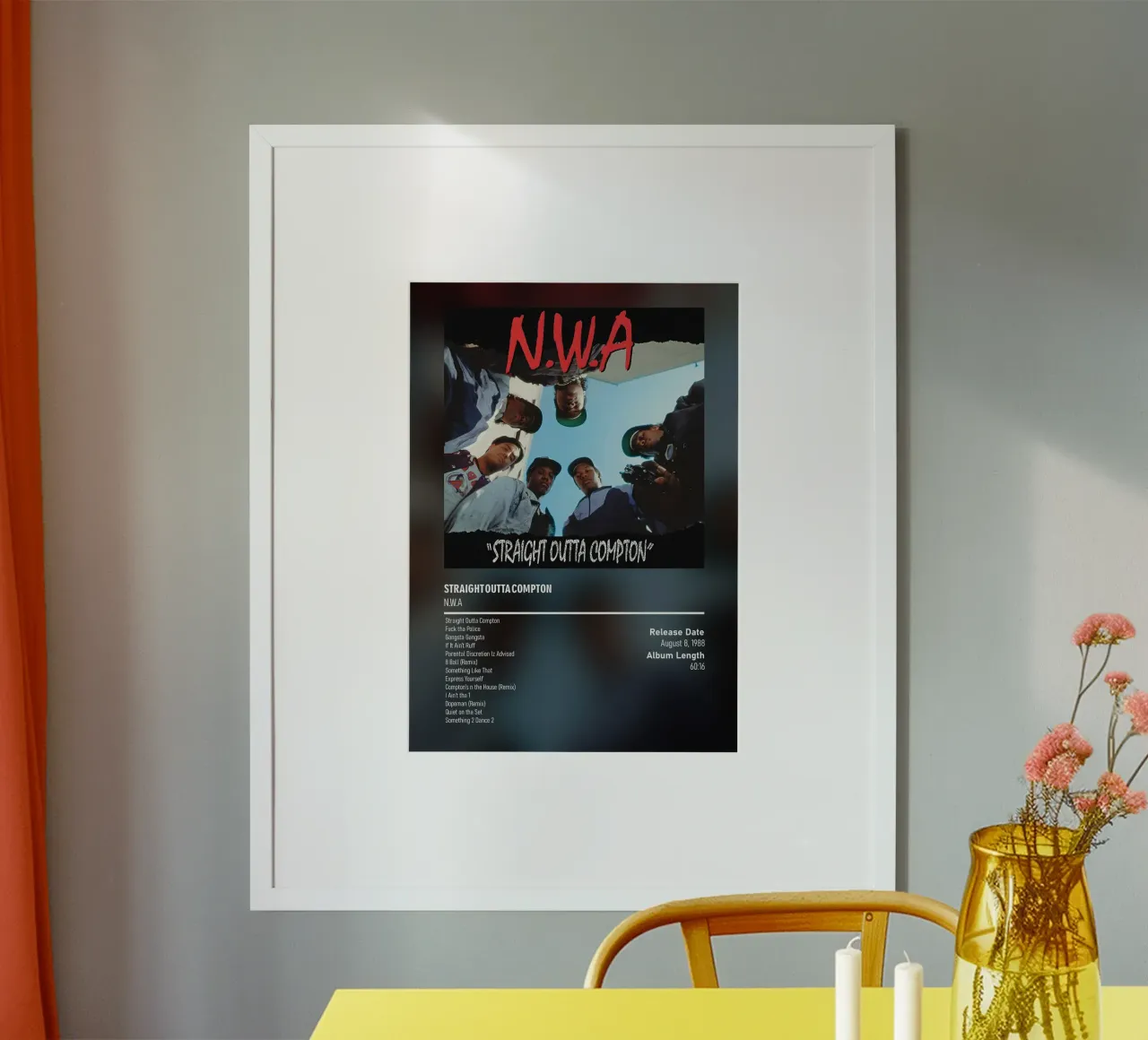 Straight Outta Compton by NWA carta hahnemühle da DGUnder