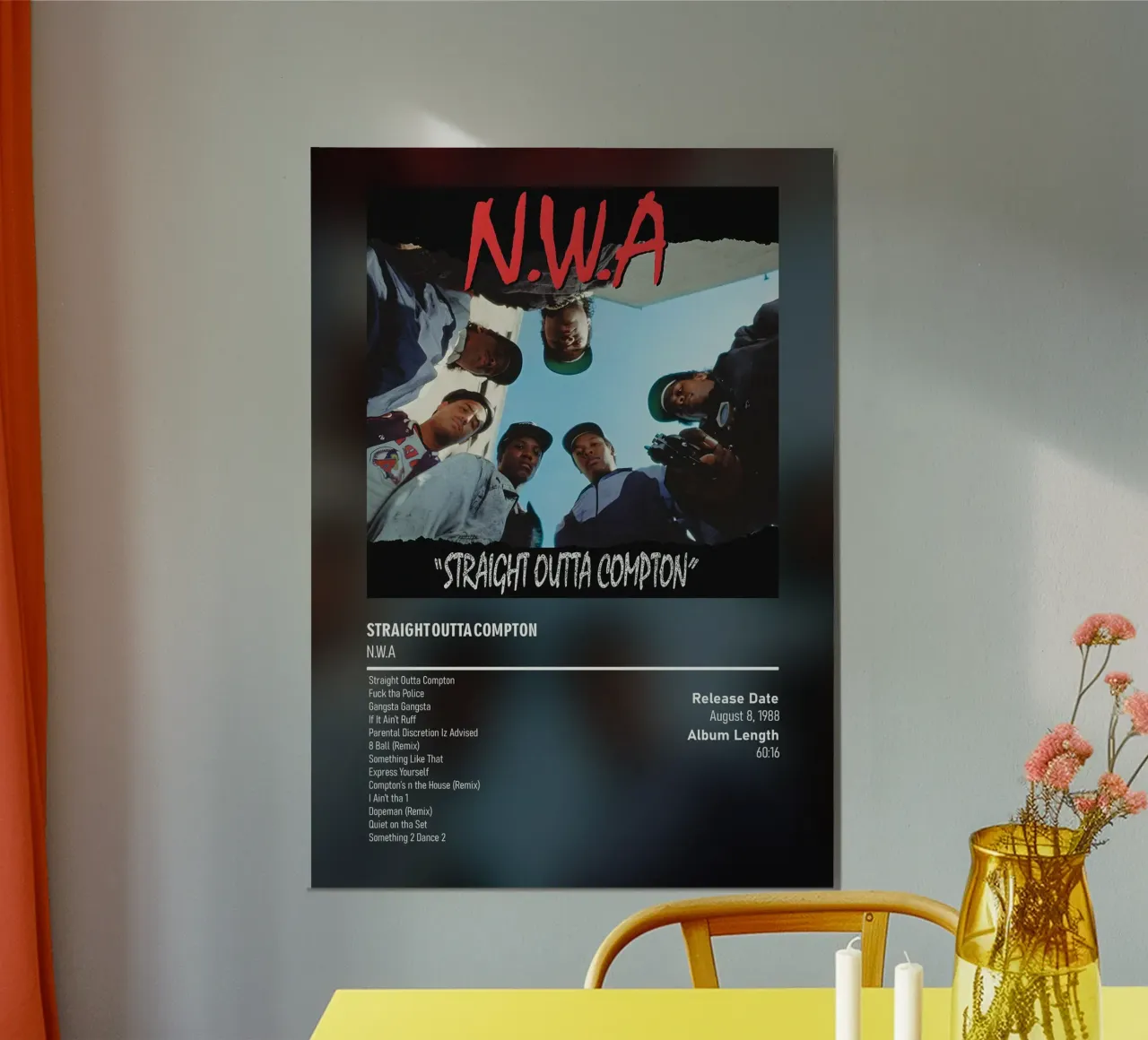 Straight Outta Compton by NWA carta hahnemühle da DGUnder
