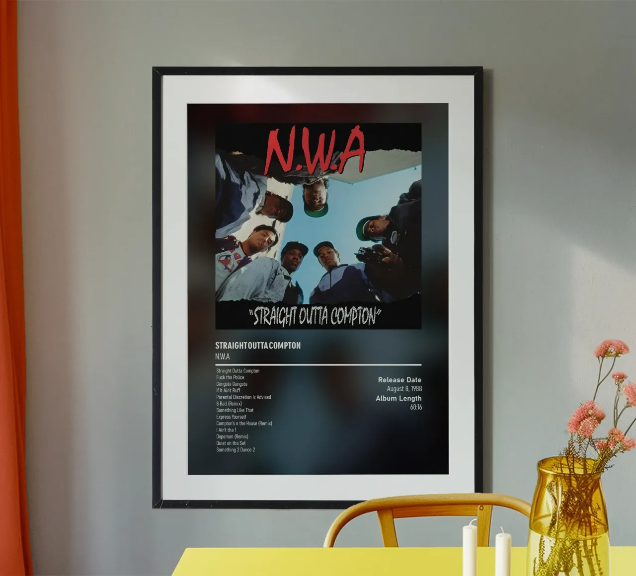 Straight Outta Compton by NWA carta hahnemühle da DGUnder