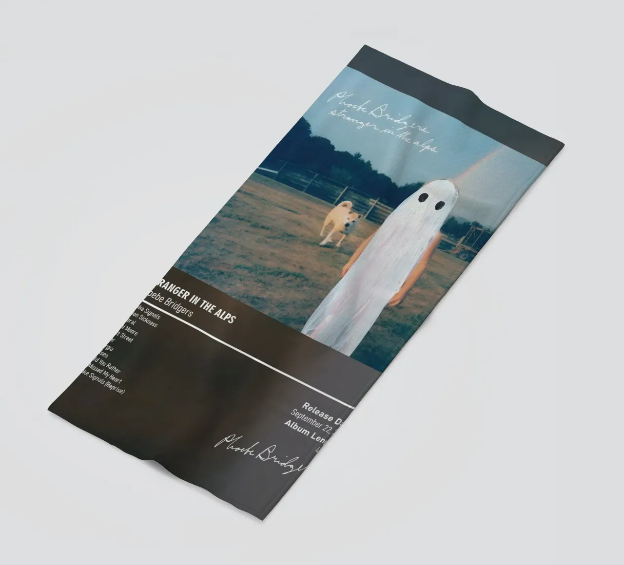 Stranger in the Alps (2017) by Phoebe Bridgers beach towel by DGUnder