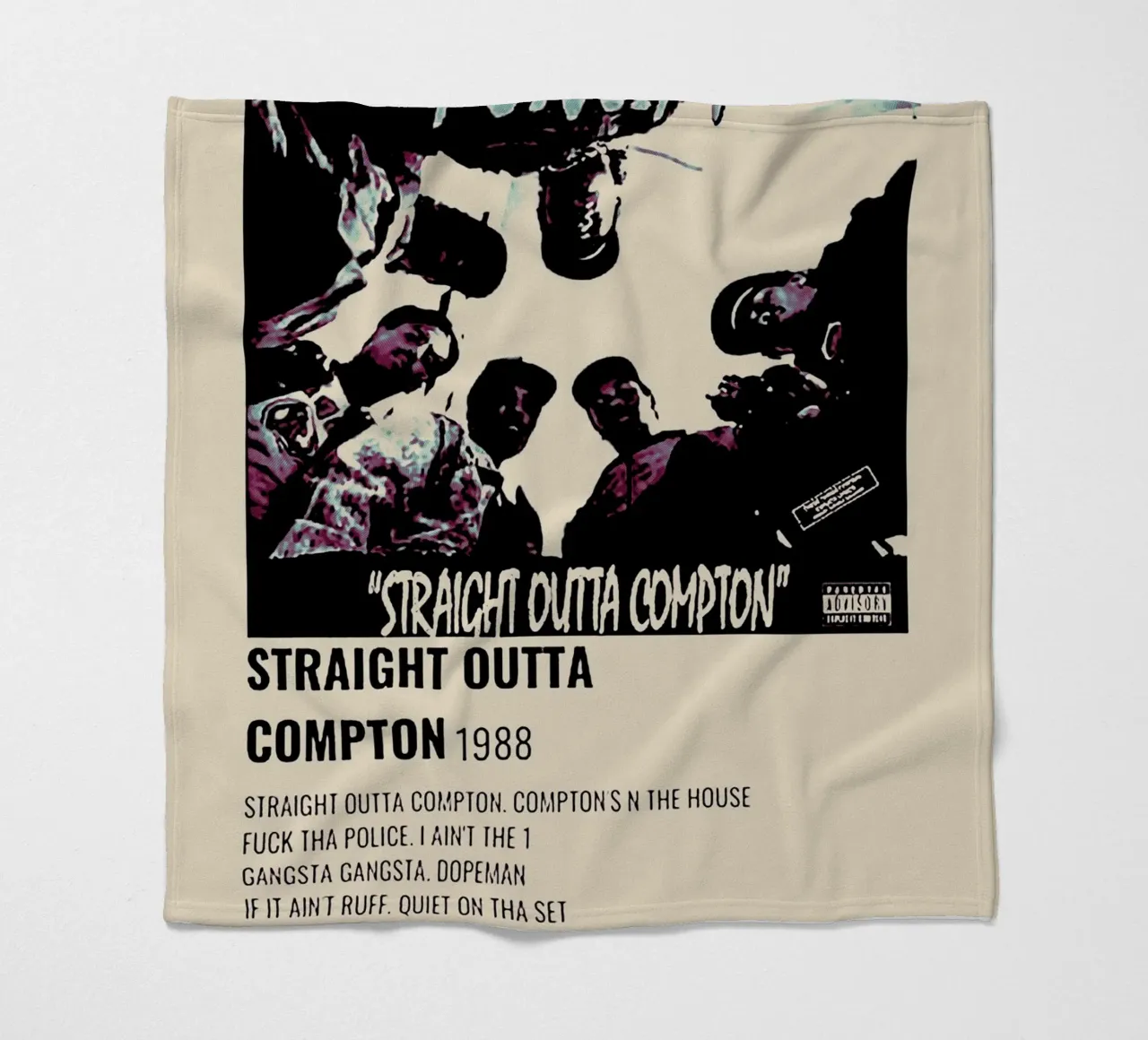 straight outta compton coperta in pile da music soul