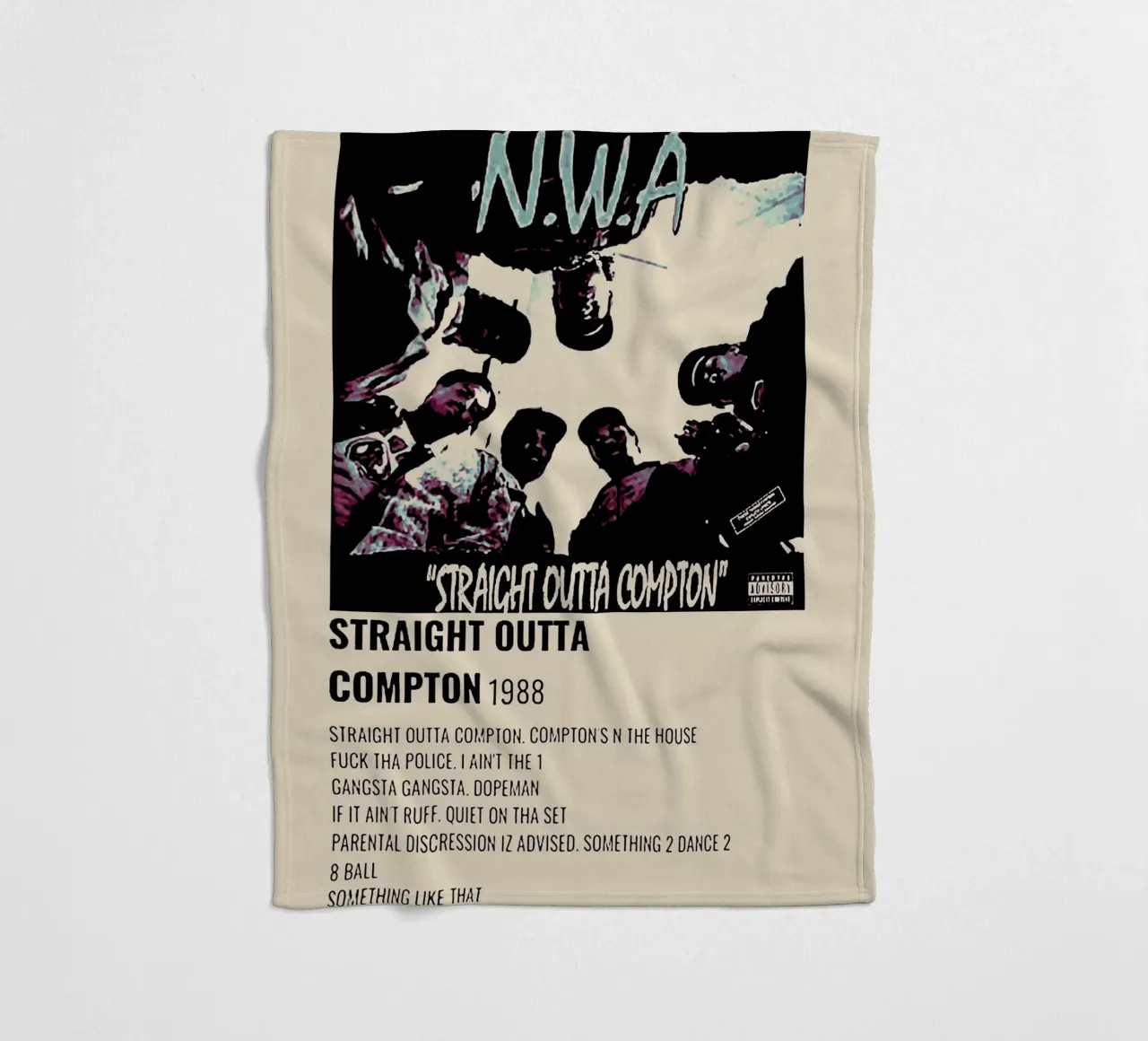 straight outta compton coperta in pile da music soul