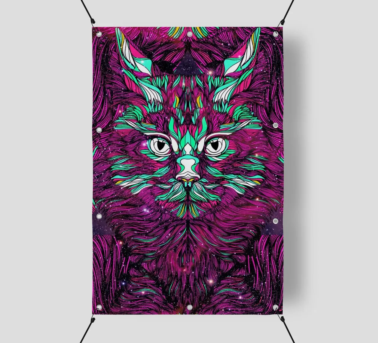 Space Cat telo in pvc da Danny Ivan