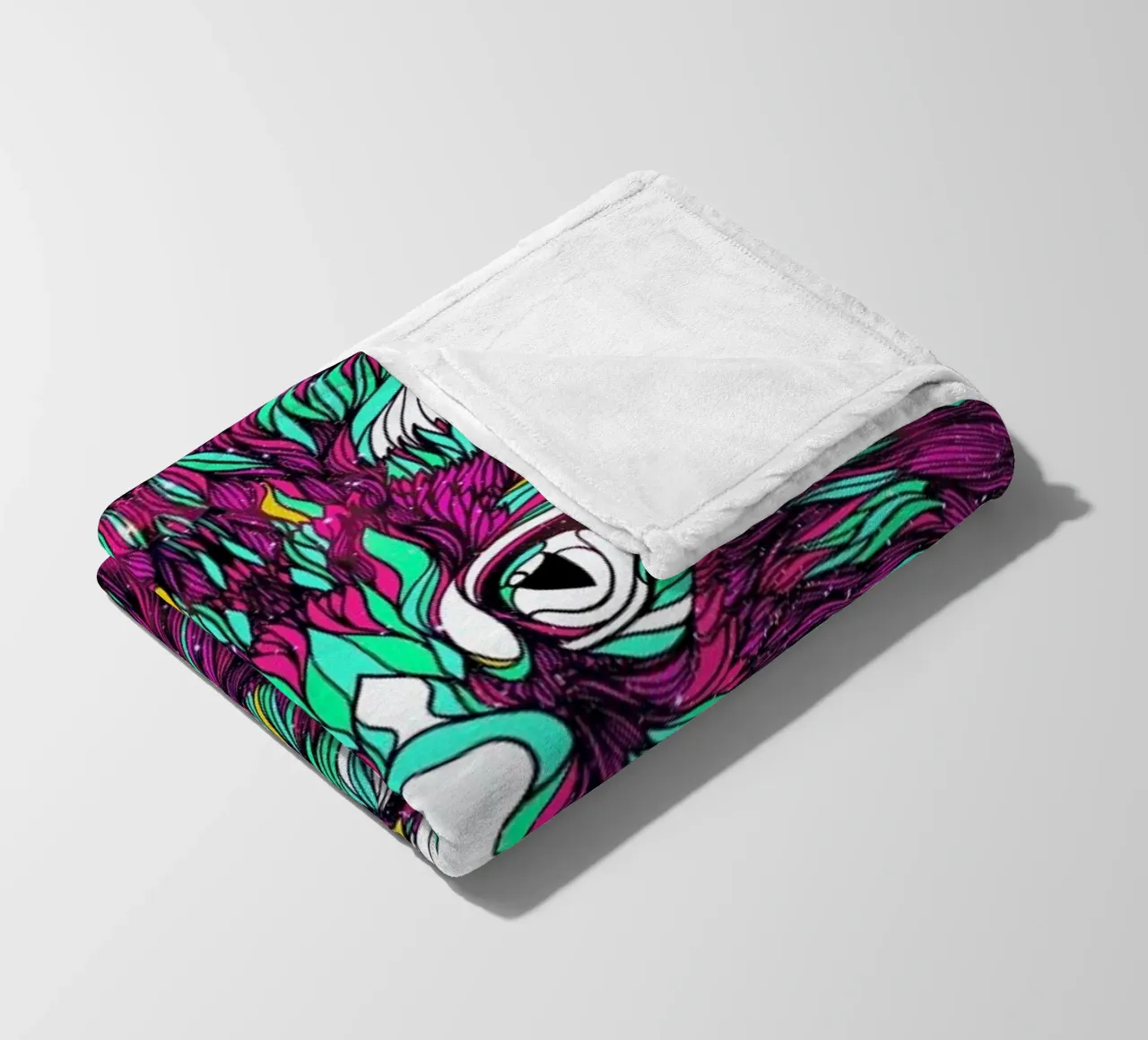 Space Cat Fleecedecke von Danny Ivan