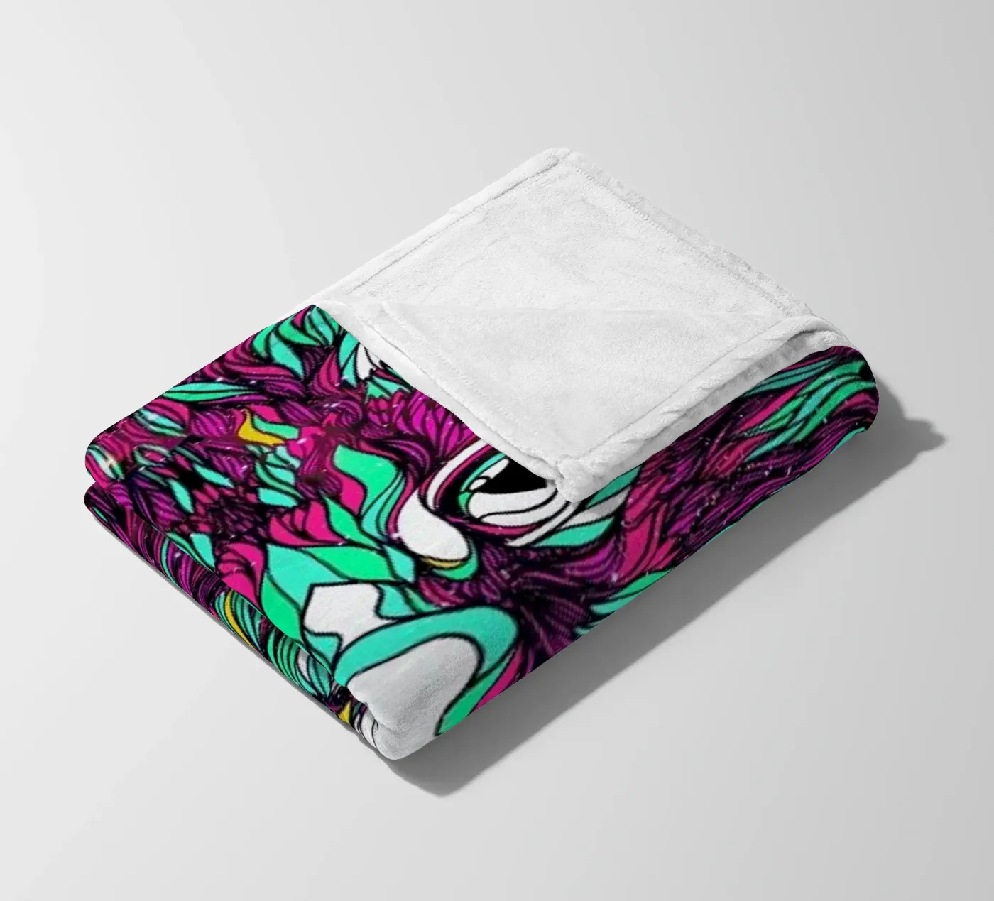 Space Cat fleecedeken van Danny Ivan