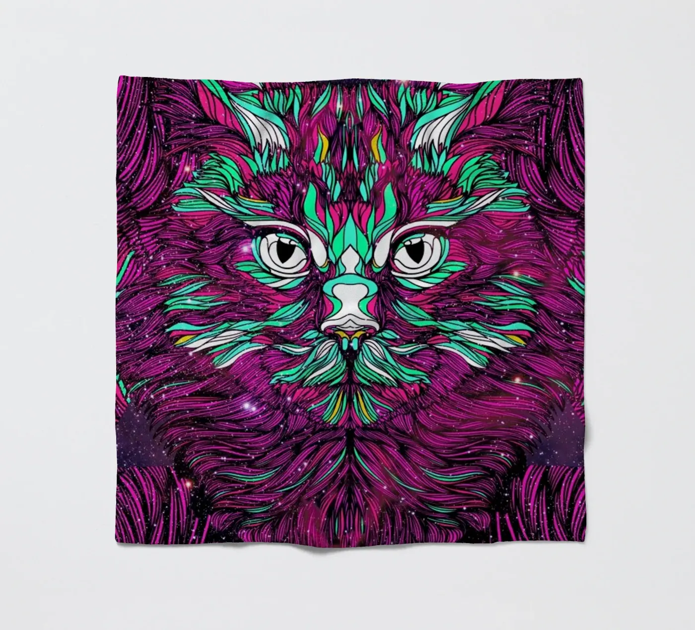 Space Cat fleecedeken van Danny Ivan