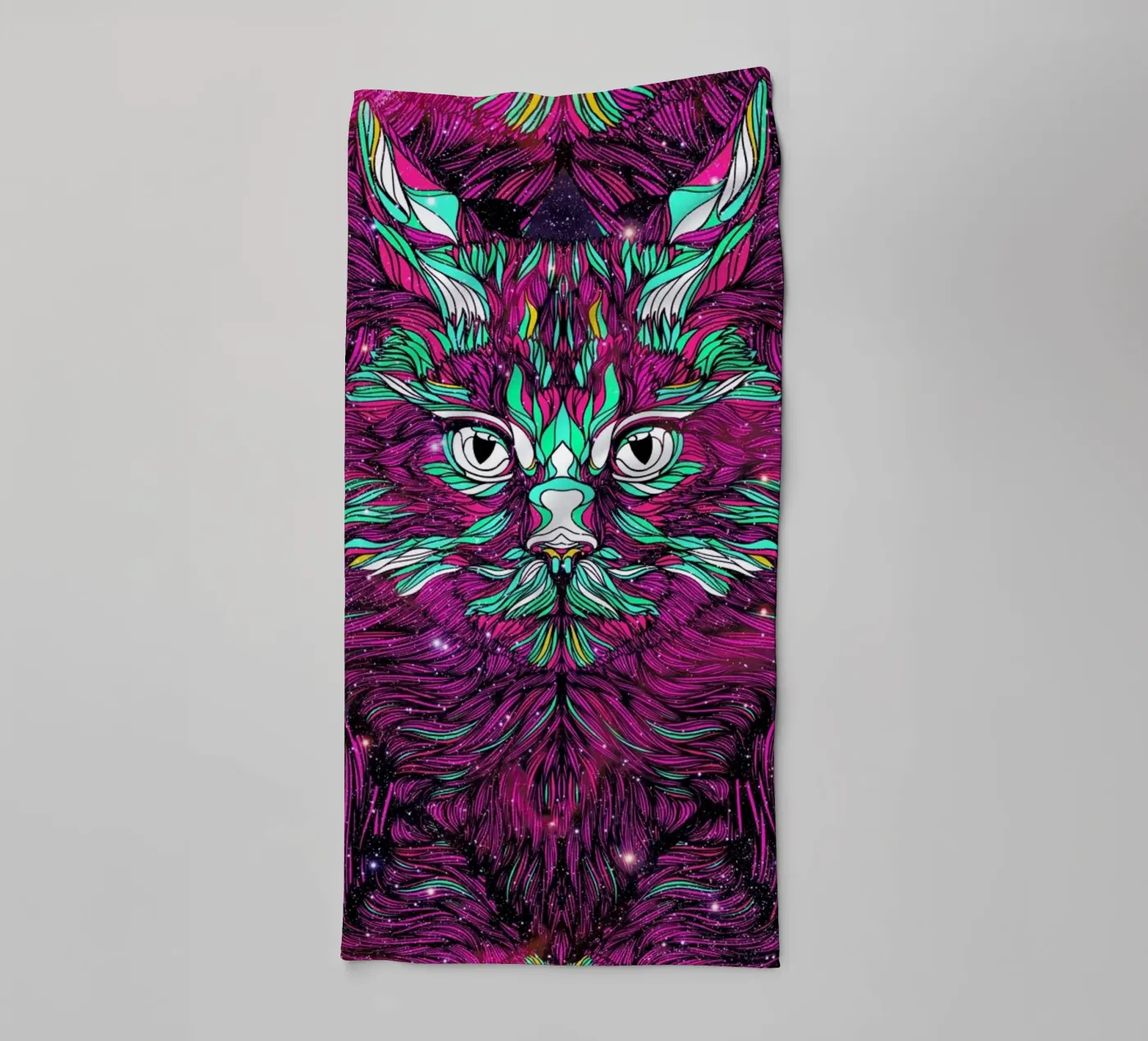 Space Cat asciugamano da bagno da Danny Ivan