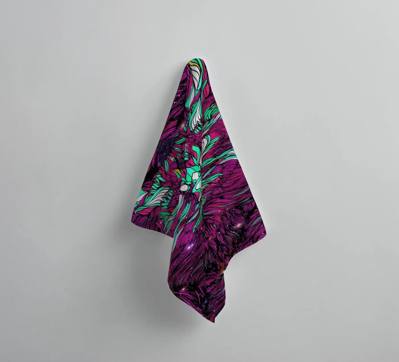 Space Cat asciugamano da bagno da Danny Ivan