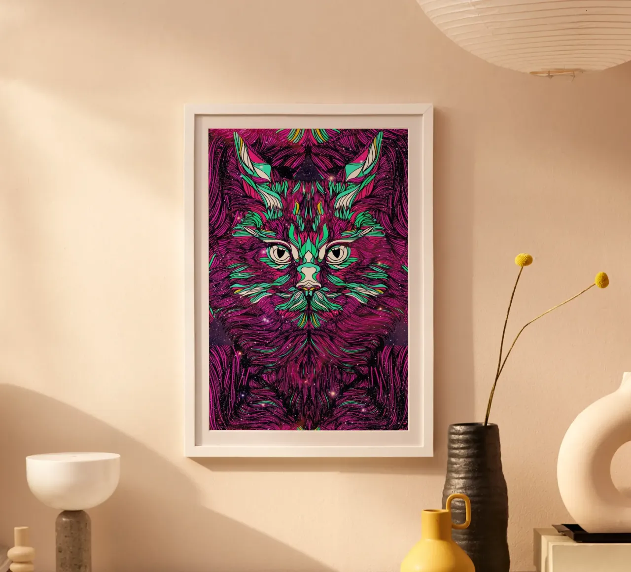 Space Cat carta hahnemühle da Danny Ivan