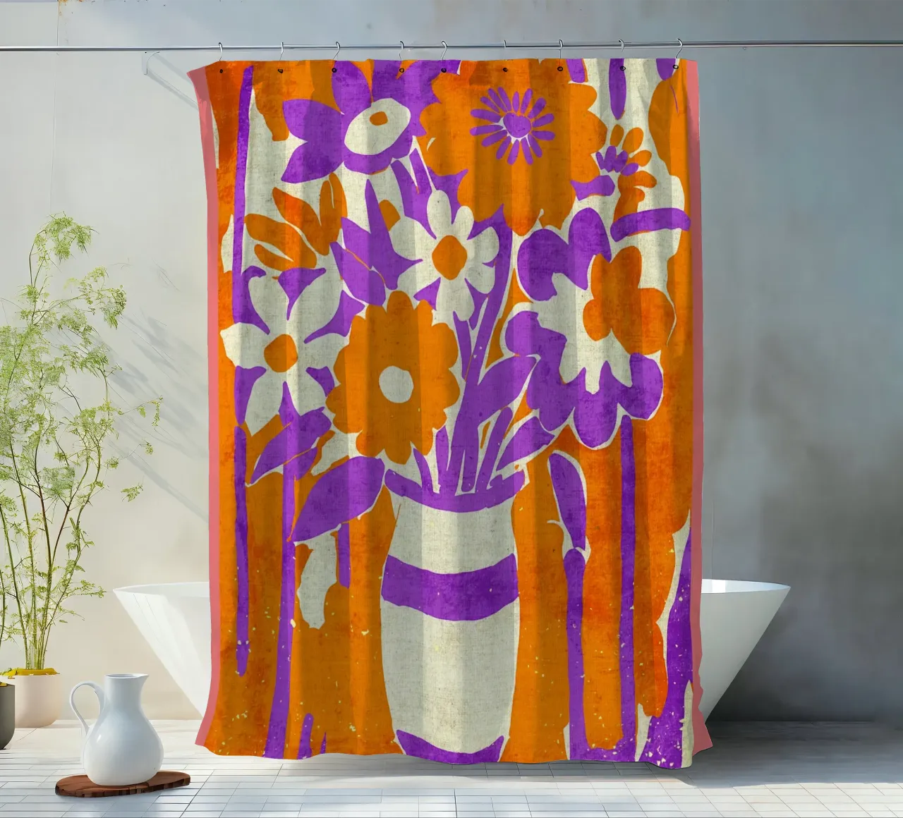 Bouquet di fiori Arlet tenda da doccia da AnimalFunny