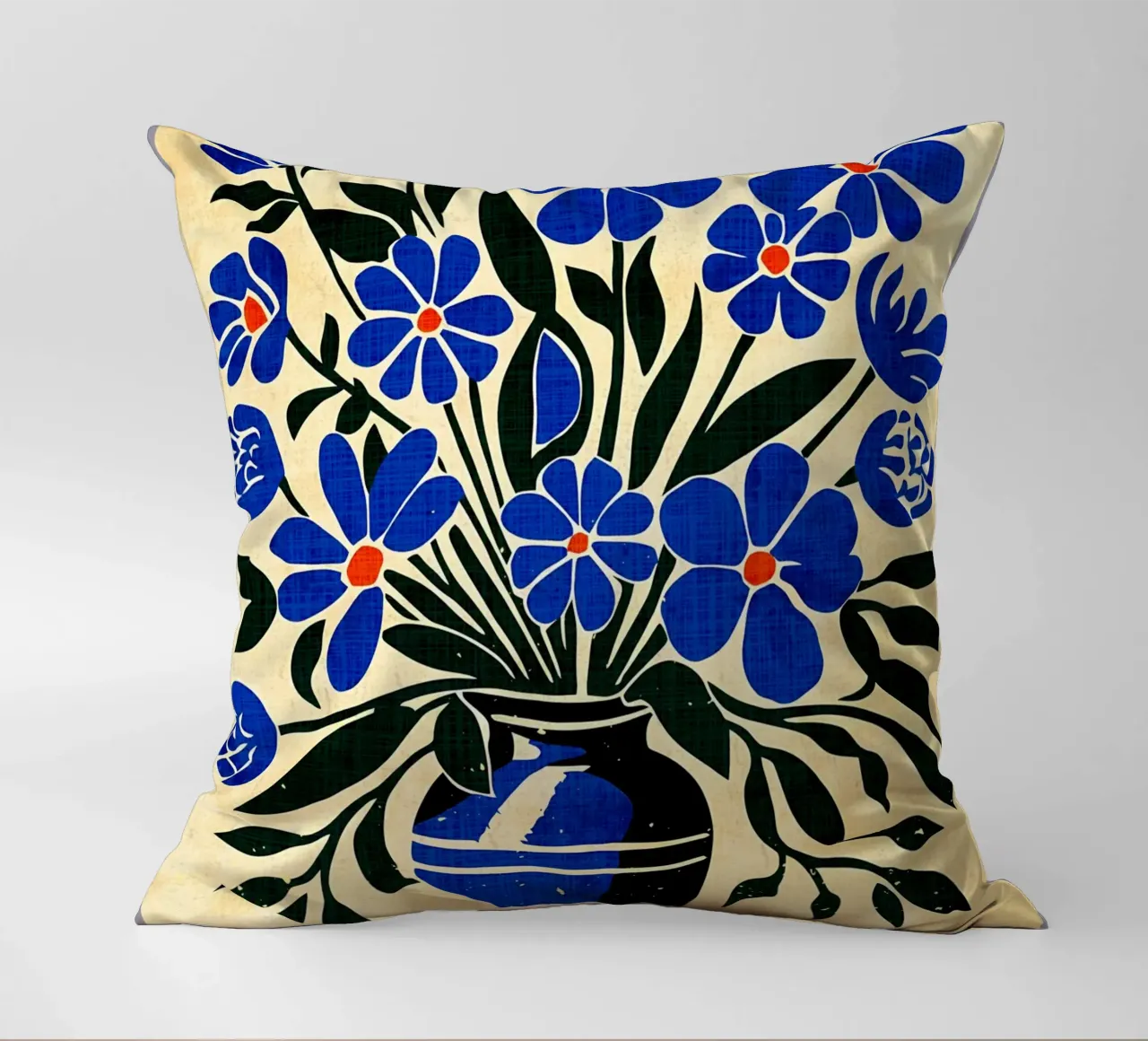 Bouquet di fiori blu cuscino da AnimalFunny