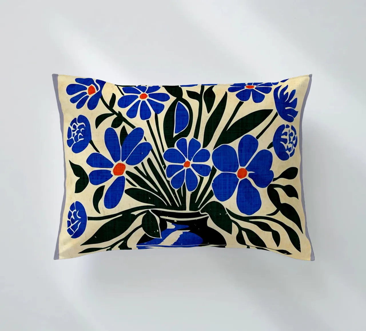 Bouquet di fiori blu cuscino da AnimalFunny