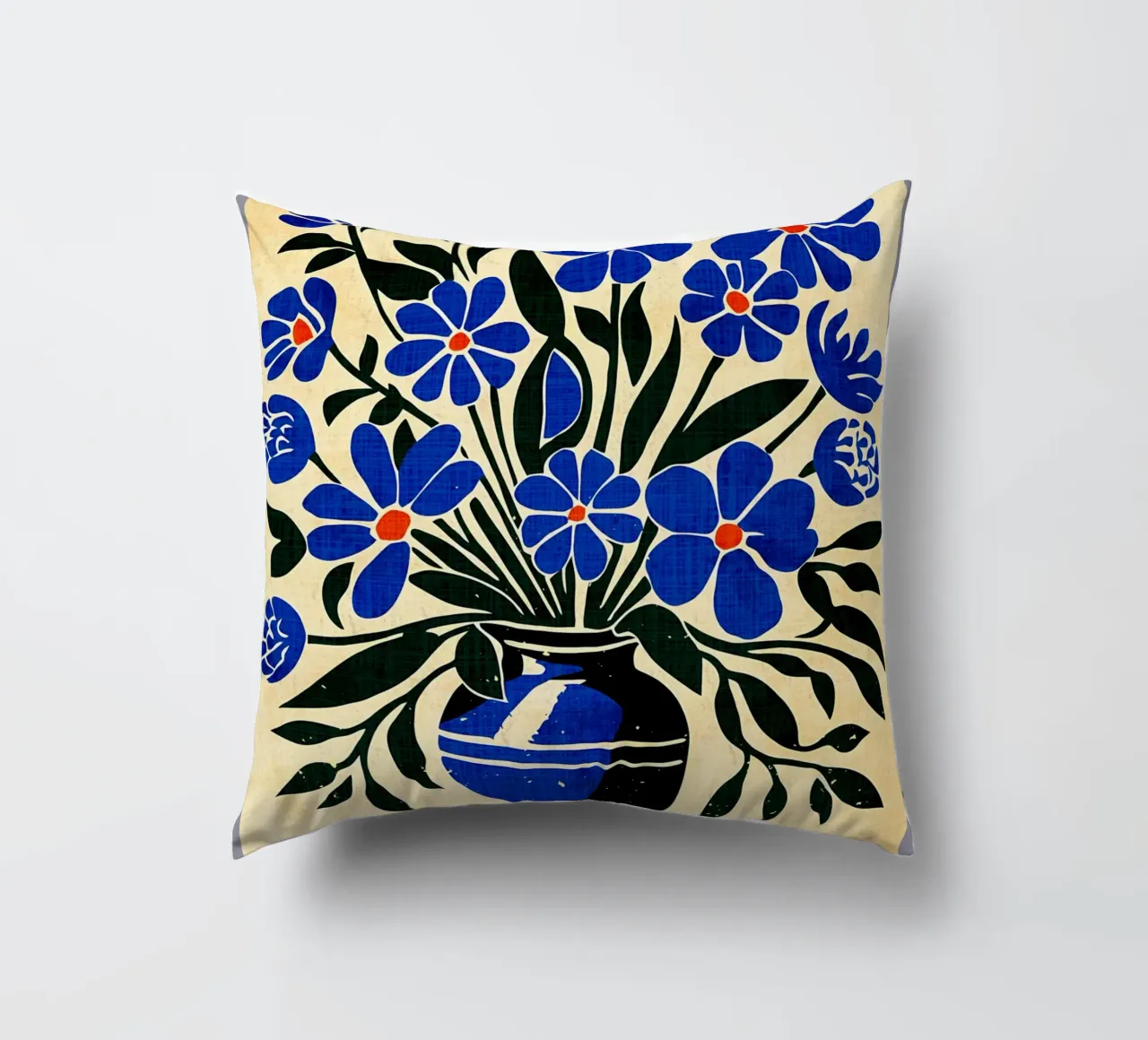 Bouquet di fiori blu cuscino da AnimalFunny