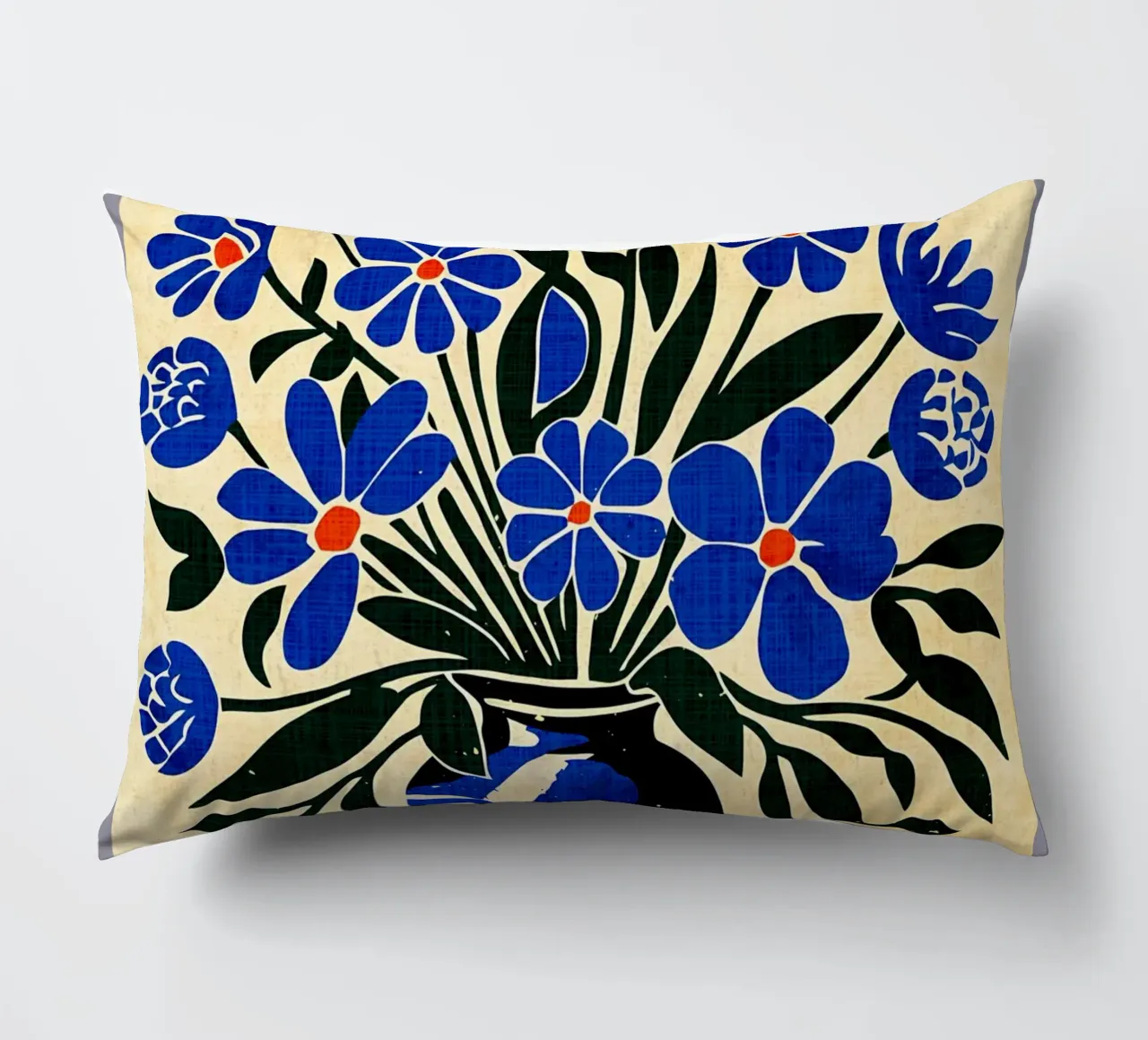 Bouquet di fiori blu cuscino da AnimalFunny