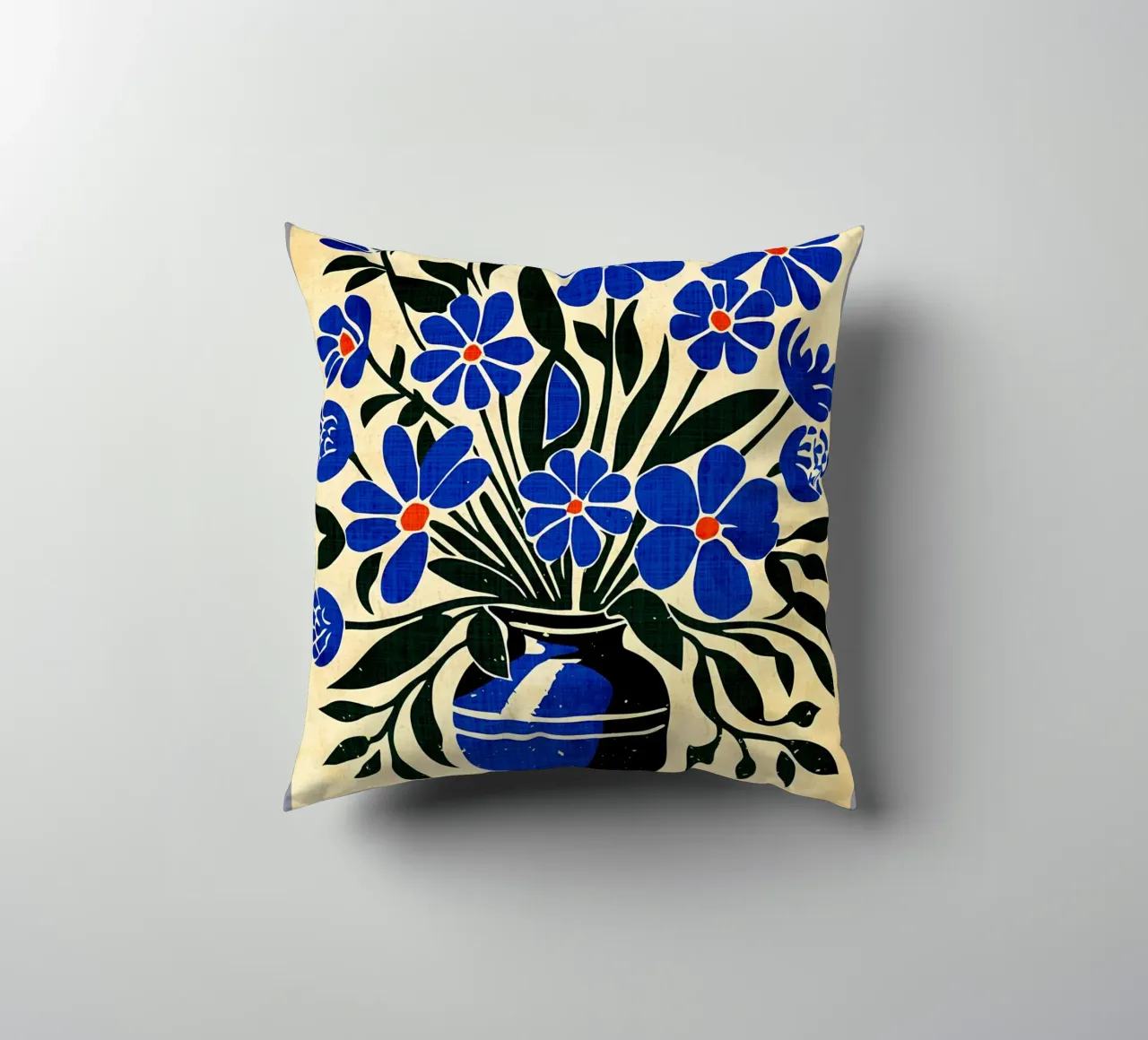 Bouquet di fiori blu cuscino da AnimalFunny