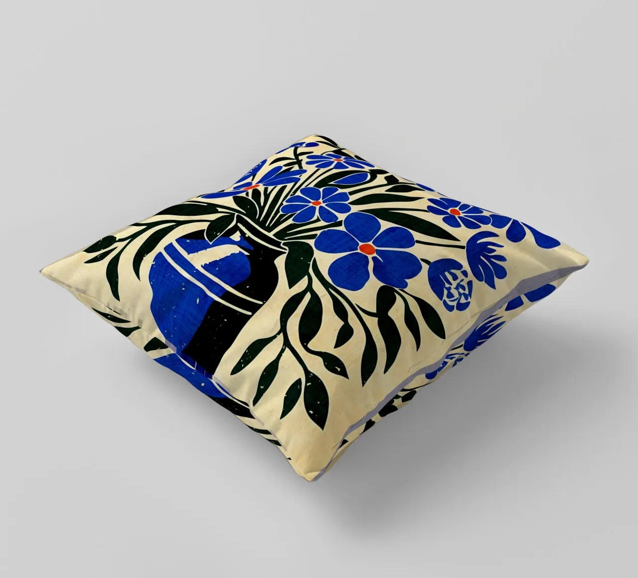 Bouquet di fiori blu cuscino da AnimalFunny