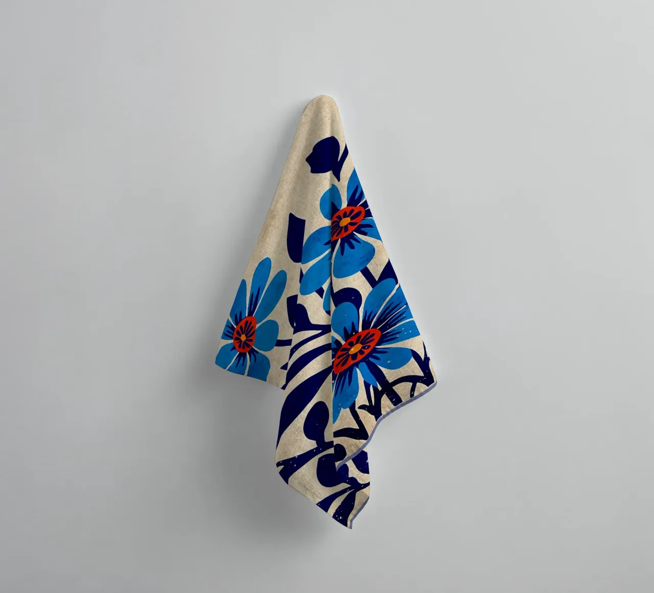 Fiori selvatici blu asciugamano da bagno da AnimalFunny