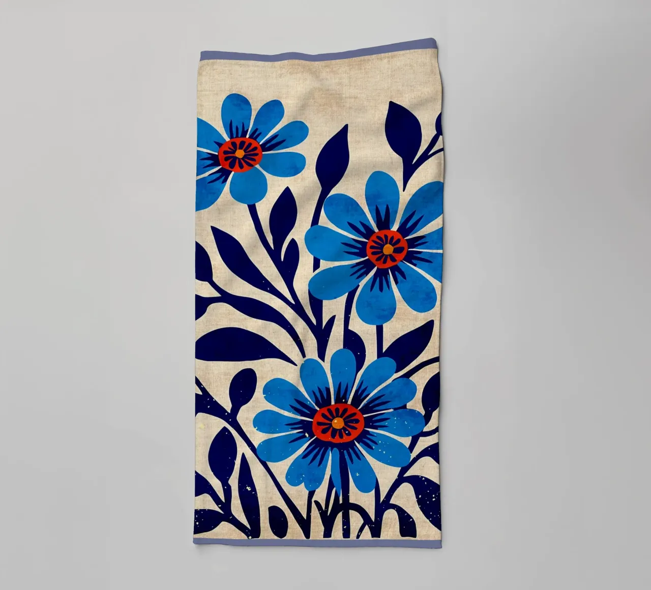 Fiori selvatici blu asciugamano da bagno da AnimalFunny