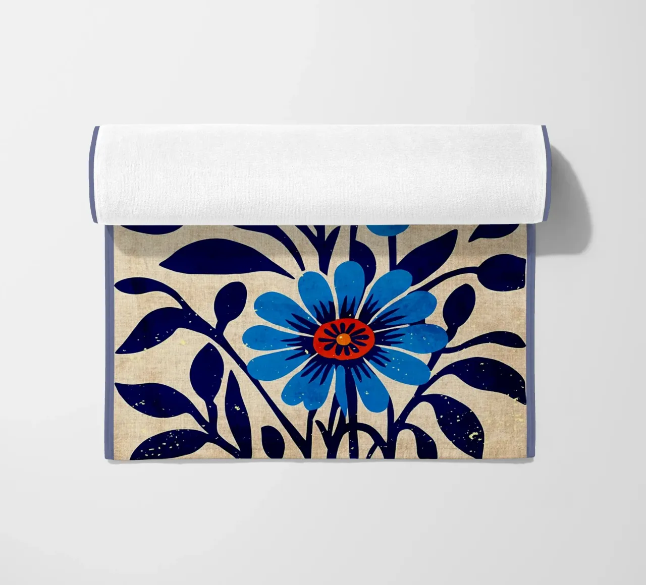 Fiori selvatici blu telo mare da AnimalFunny