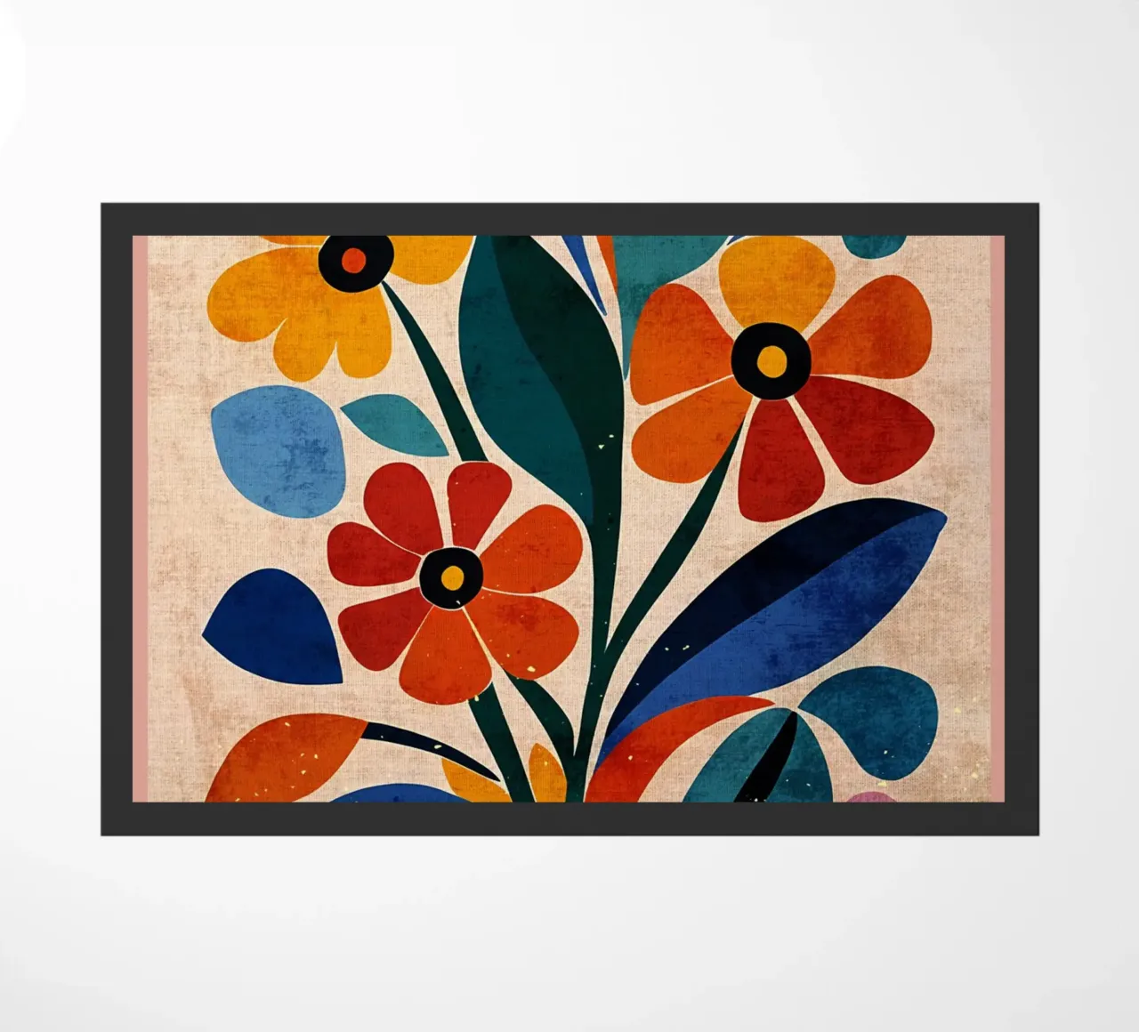 Fiori colorati e retrò zerbino da AnimalFunny