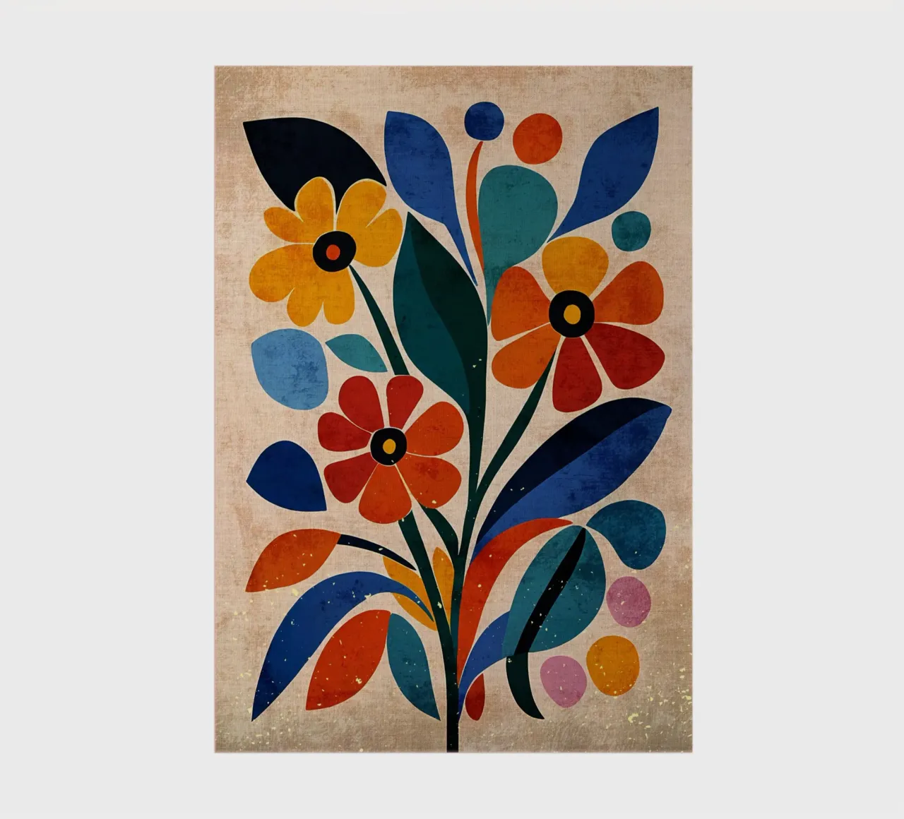Fiori colorati e retrò diario da AnimalFunny