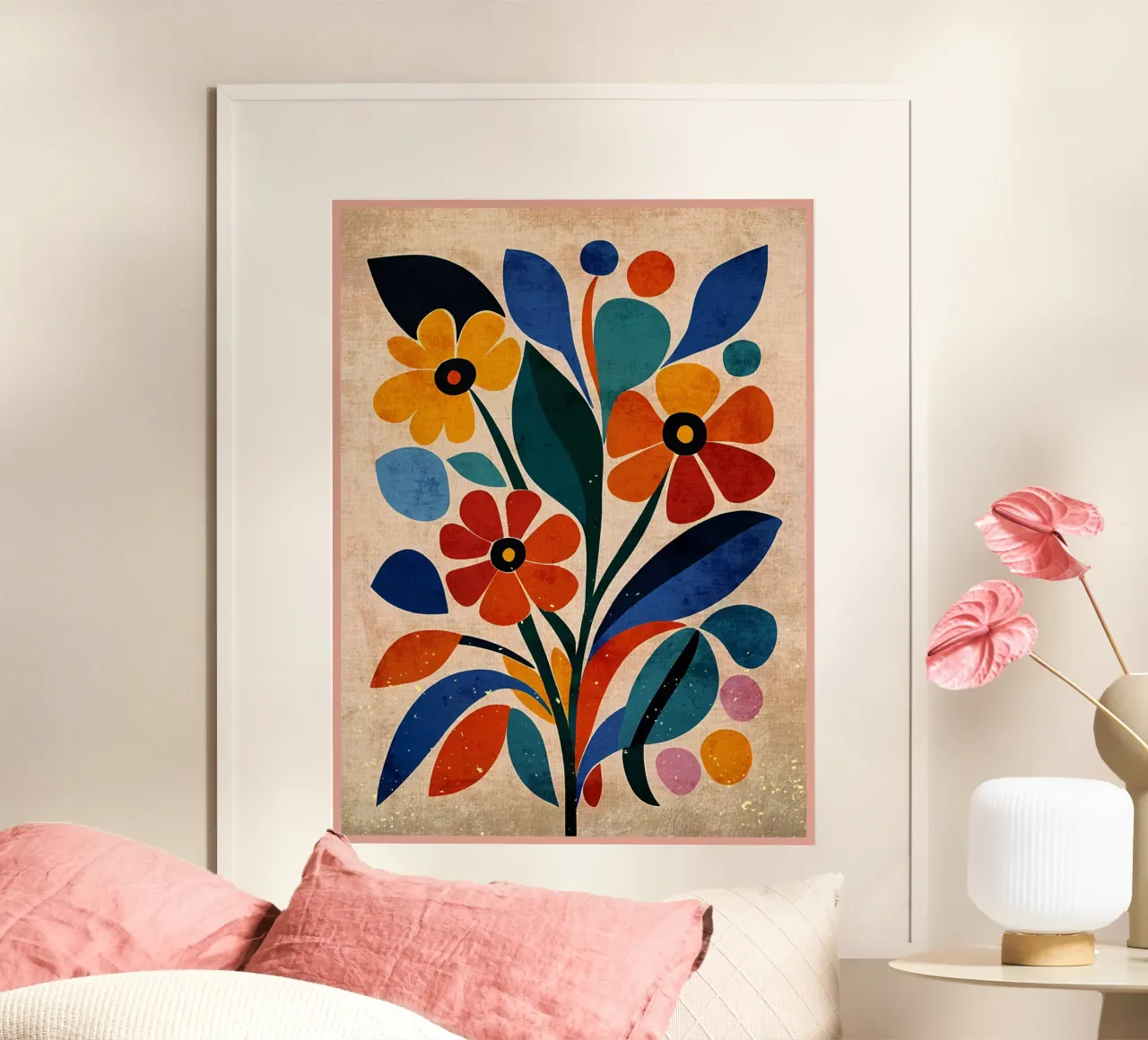 Fiori colorati e retrò carta hahnemühle da AnimalFunny