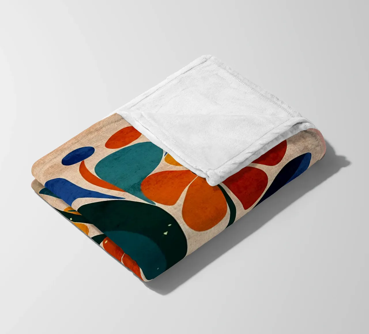 Fiori colorati e retrò coperta in pile da AnimalFunny