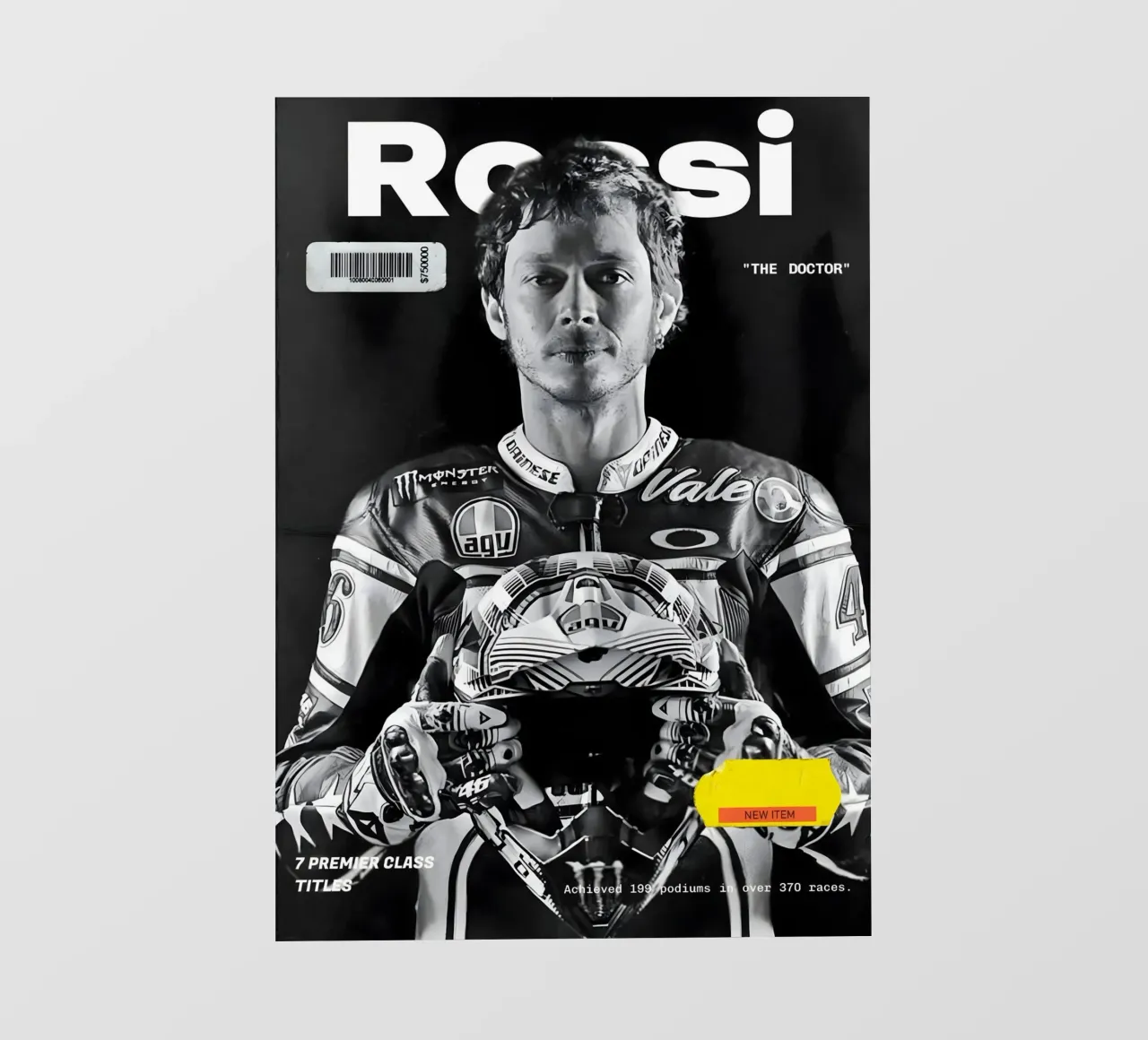 Valentino Rossi pvc cover by Low poly art