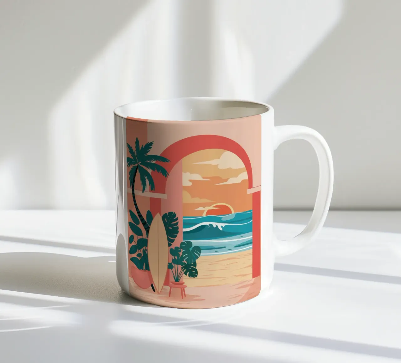 L'arco del paradiso tazza in ceramica da Dream Gesso