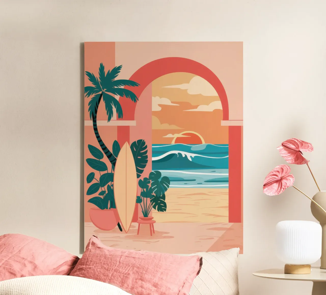 L'arco del paradiso tela con Cornice a cassetta da Dream Gesso