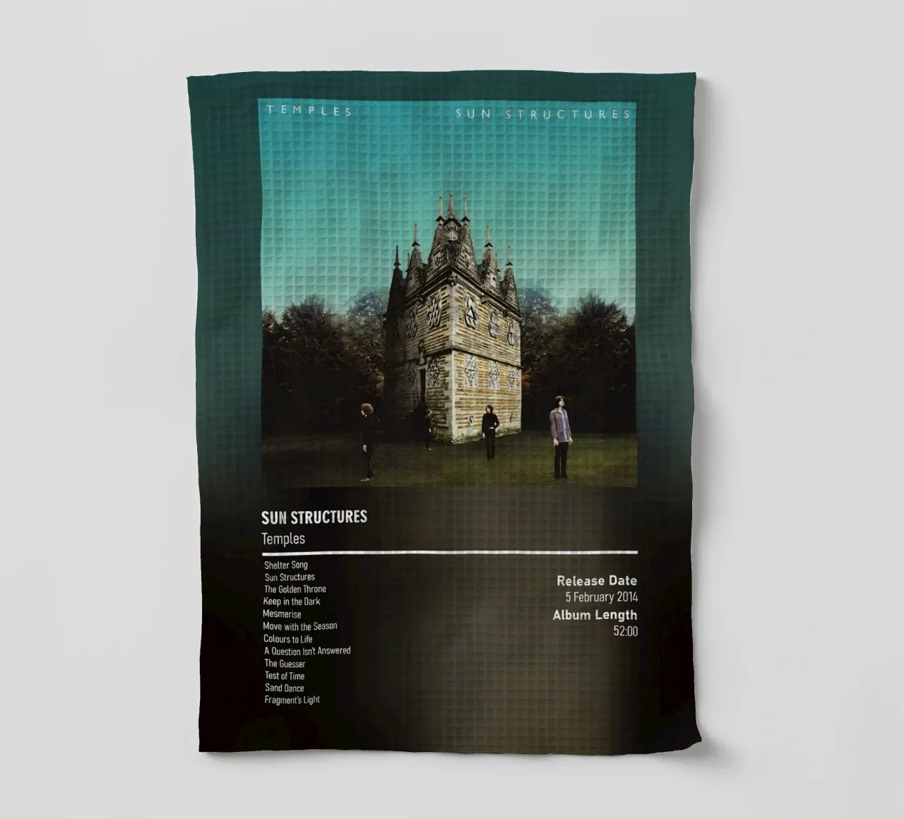 Sun Structures (2014) by Temples Geschirrtuch von DGUnder