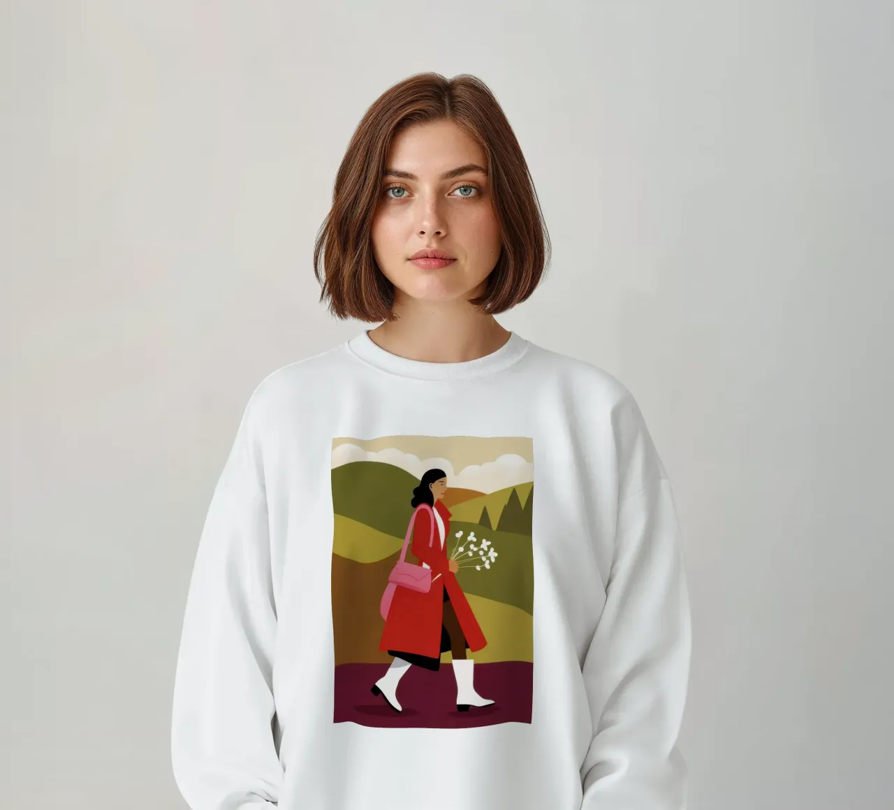 Cappotto cremisi, passeggiata floreale felpa da Reds Jays