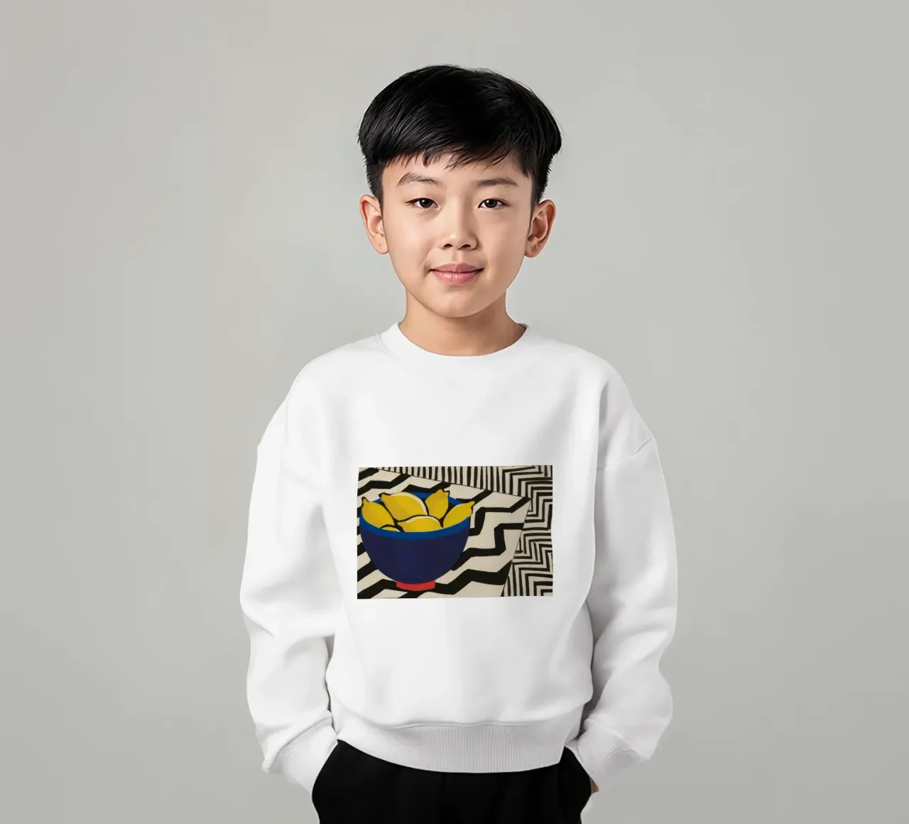 Zigzag Zest di agrumi felpa bambino da Rain Balance
