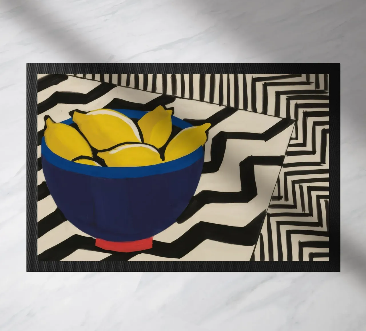 Zigzag Zest di agrumi zerbino da Rain Balance