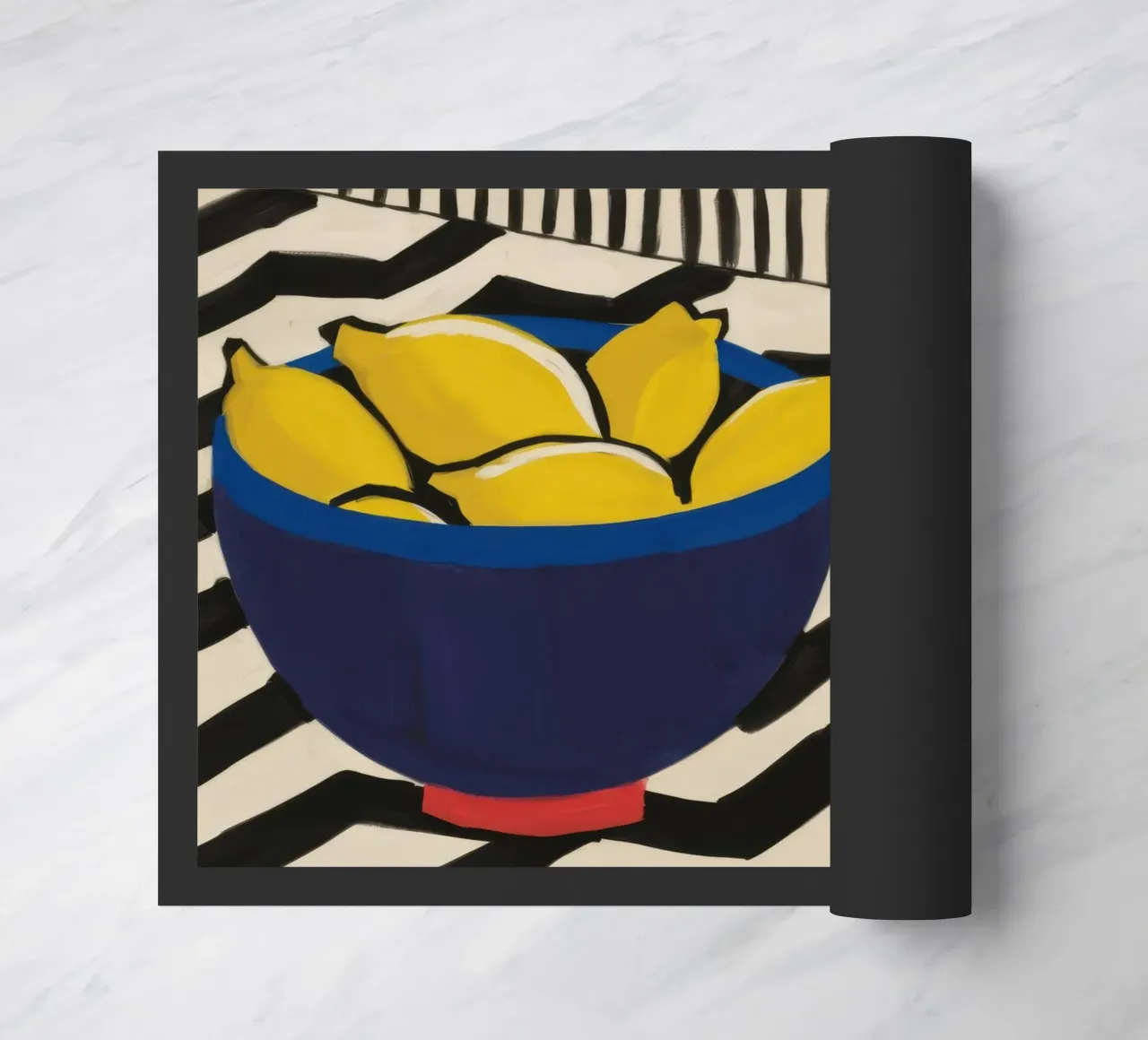 Zigzag Zest di agrumi zerbino da Rain Balance