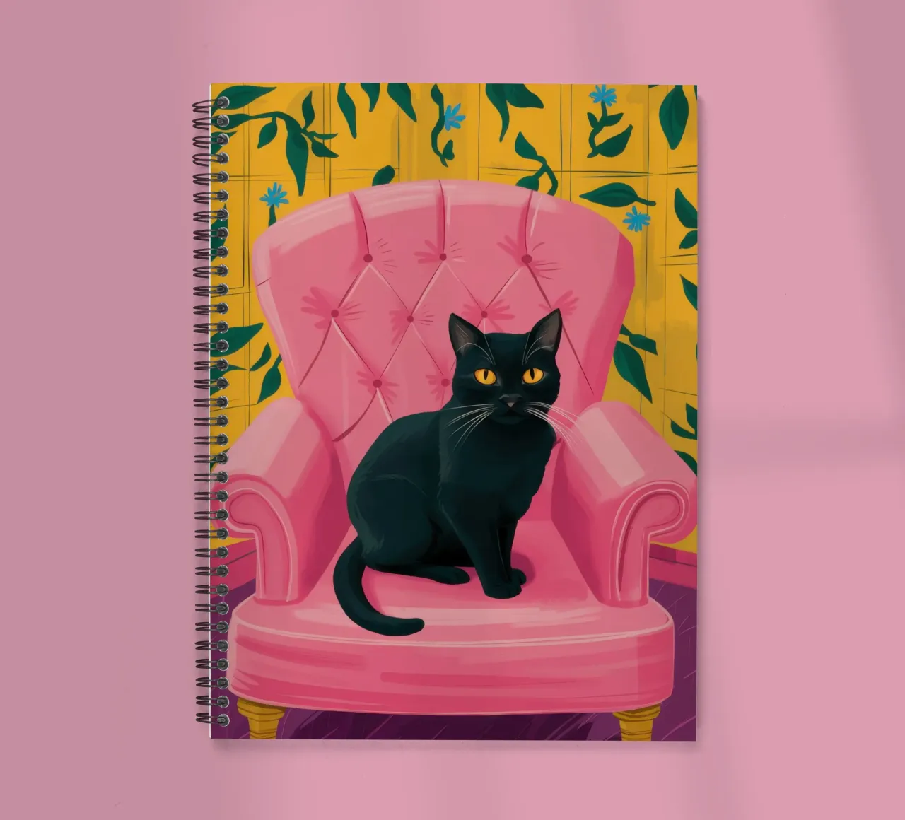 The Pink Throne spiral notebook by Ink Pulse