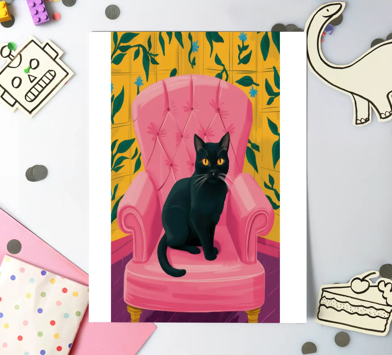 The Pink Throne sticker sheet by Ink Pulse