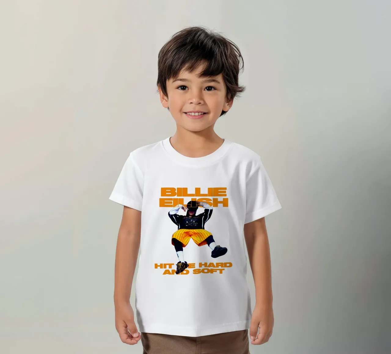 Billie Eilish - 033 kids t-shirt by AudioLibrary