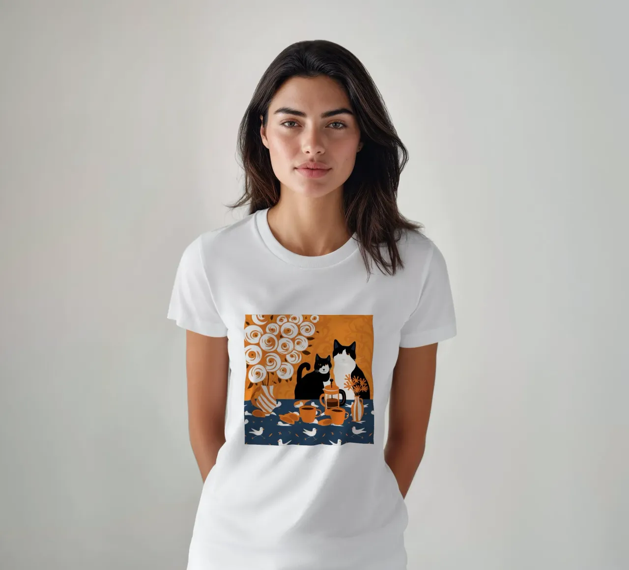 Caffeine Feline Chaos t-shirt by Monuments Fire