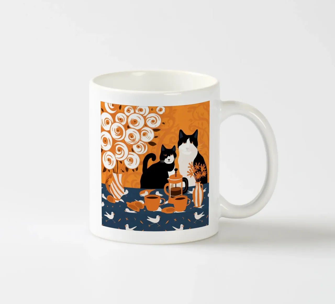 Caffeina Caos felino tazza in ceramica da Monuments Fire