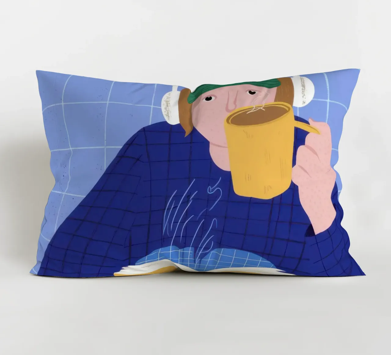 My Own World decorative cushion by Mythy Brush