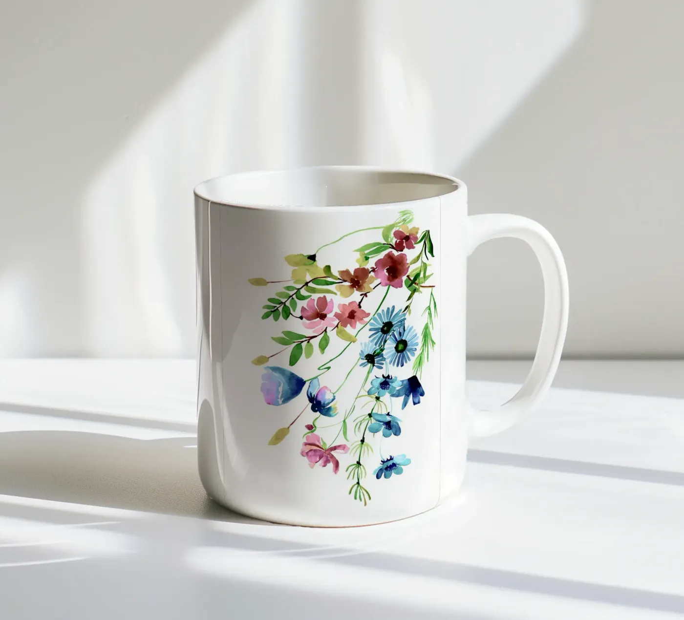 Springtime ceramic mug by Nadjaa