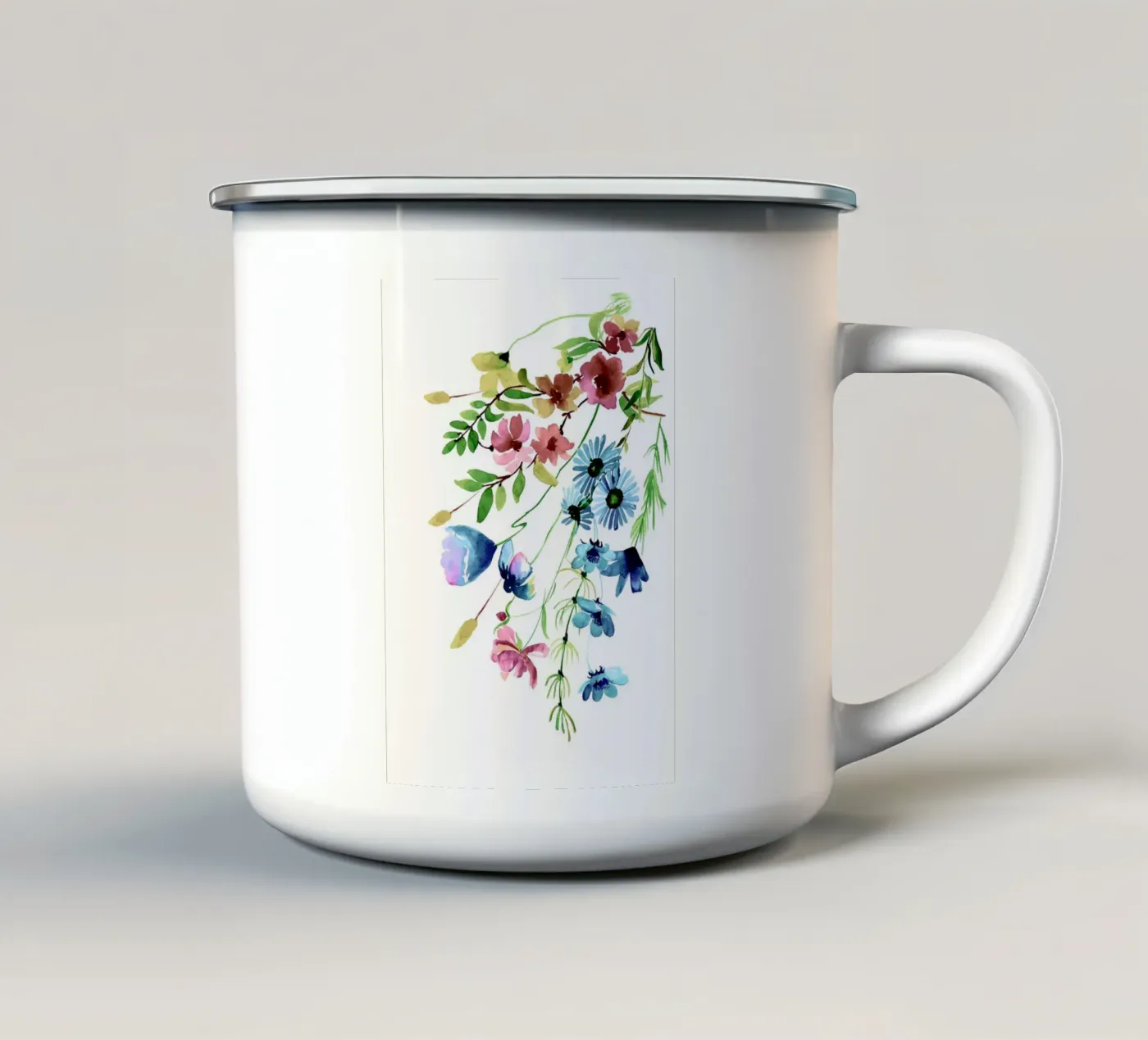 Springtime enamel mug by Nadjaa