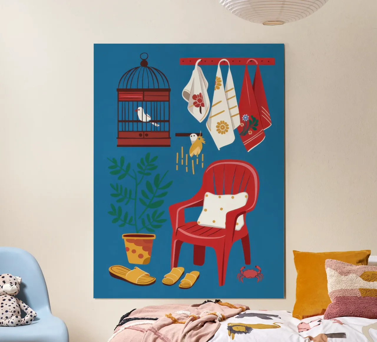 Menagerie di sedie cremisi poster da Reds Jays