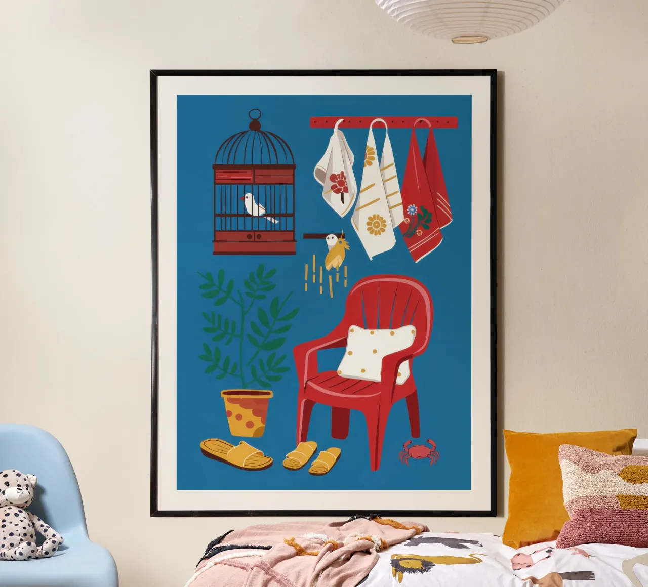 Menagerie di sedie cremisi poster da Reds Jays