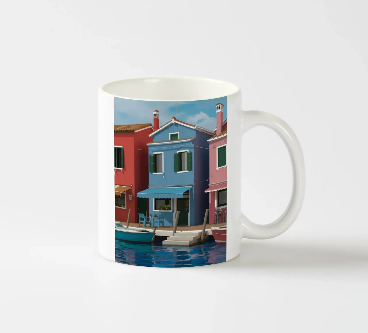 I colori del canale di Burano tazza in ceramica da Rain Balance