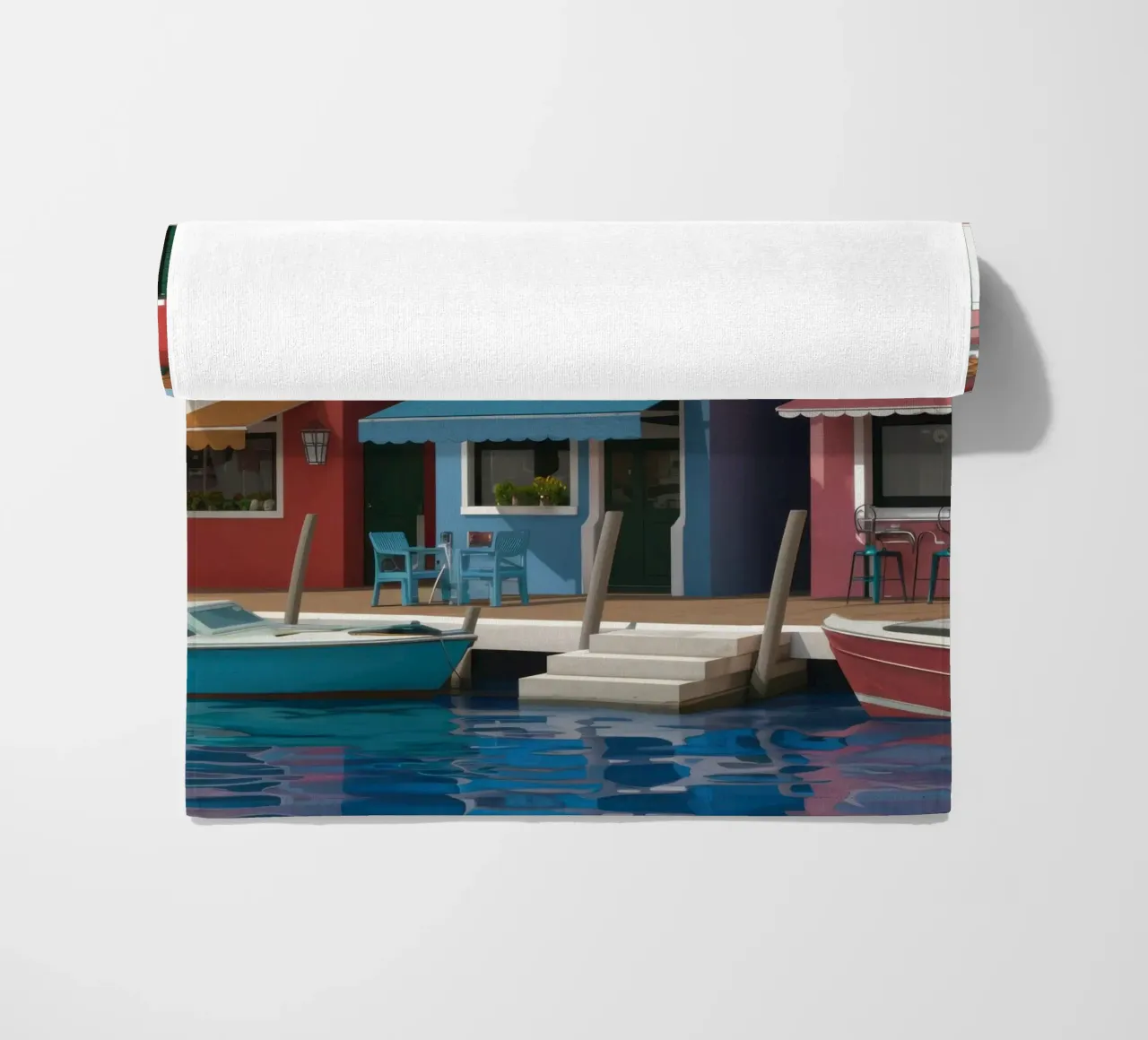 I colori del canale di Burano telo mare da Rain Balance