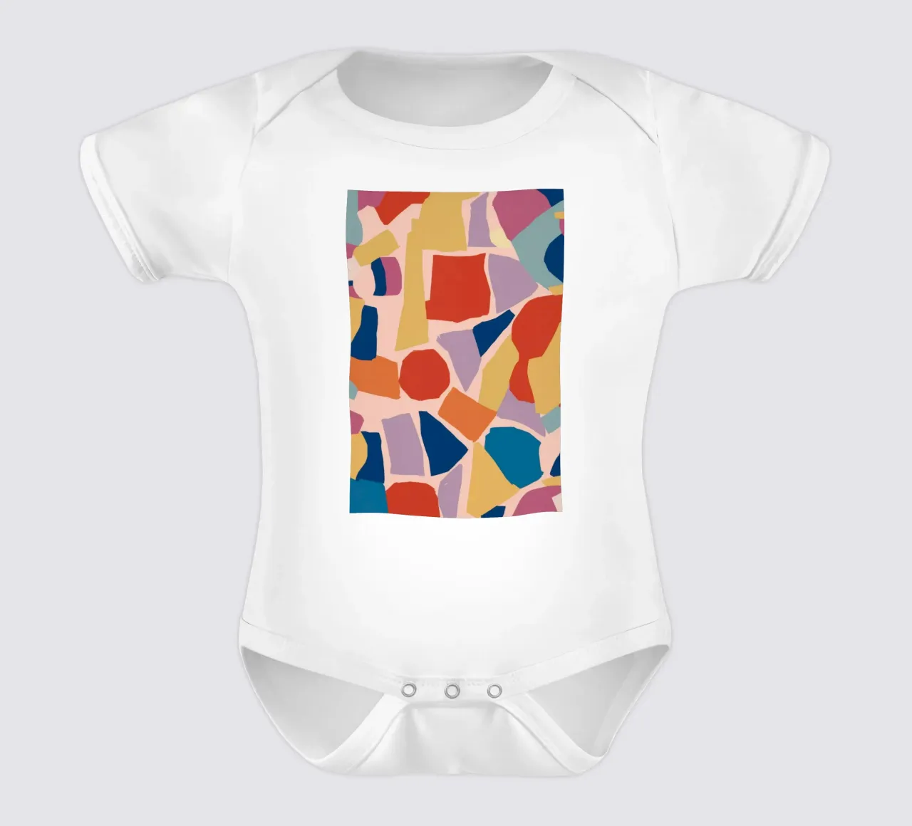 Abstract Terrazzo Party body neonato maniche corte da Ink Pulse