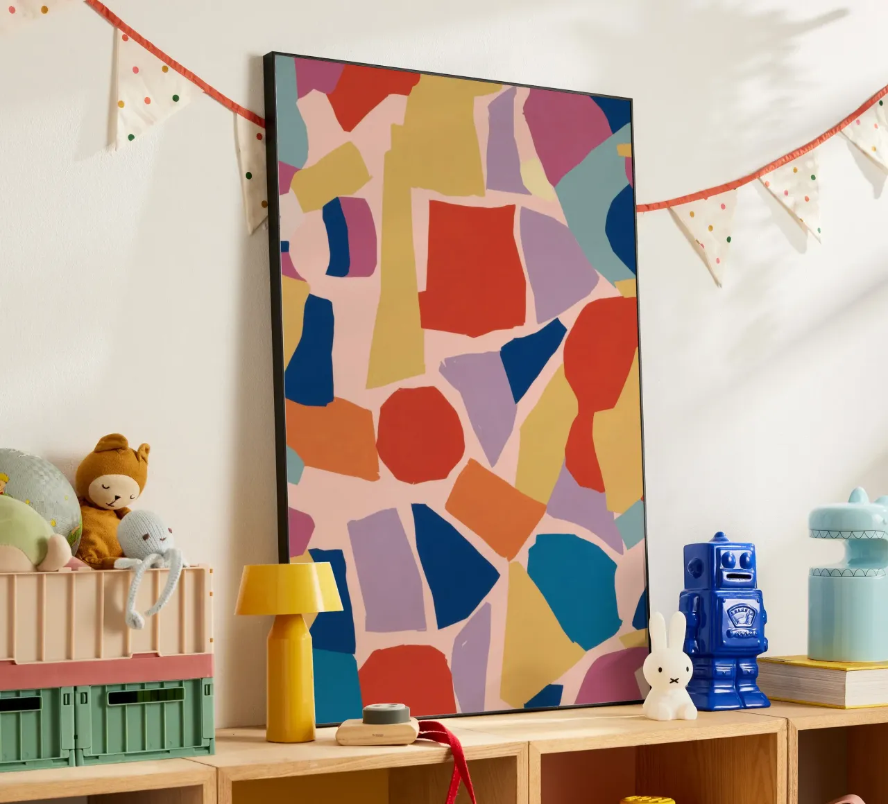 Abstract Terrazzo Party alluminio dibond da Ink Pulse
