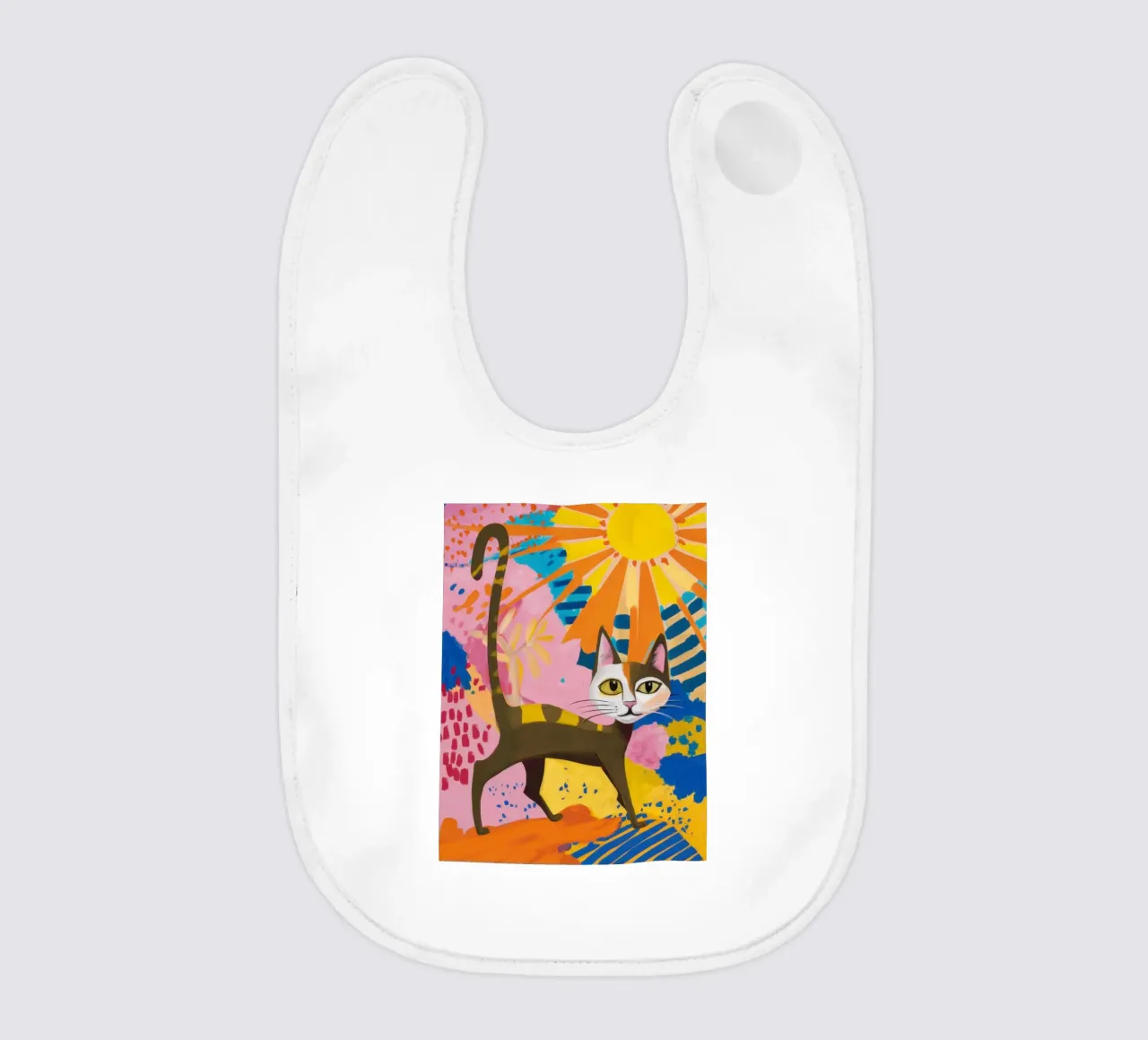 Solar Cat Promenade baby bib by Monuments Fire